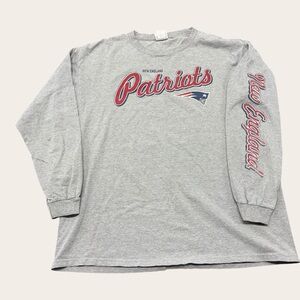 Vintage New England Patriots Spell Out Long Sleeve Shirt
